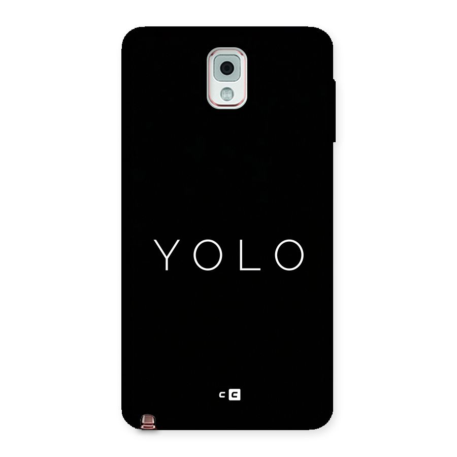 Yolo Is Truth Back Case for Galaxy Note 3