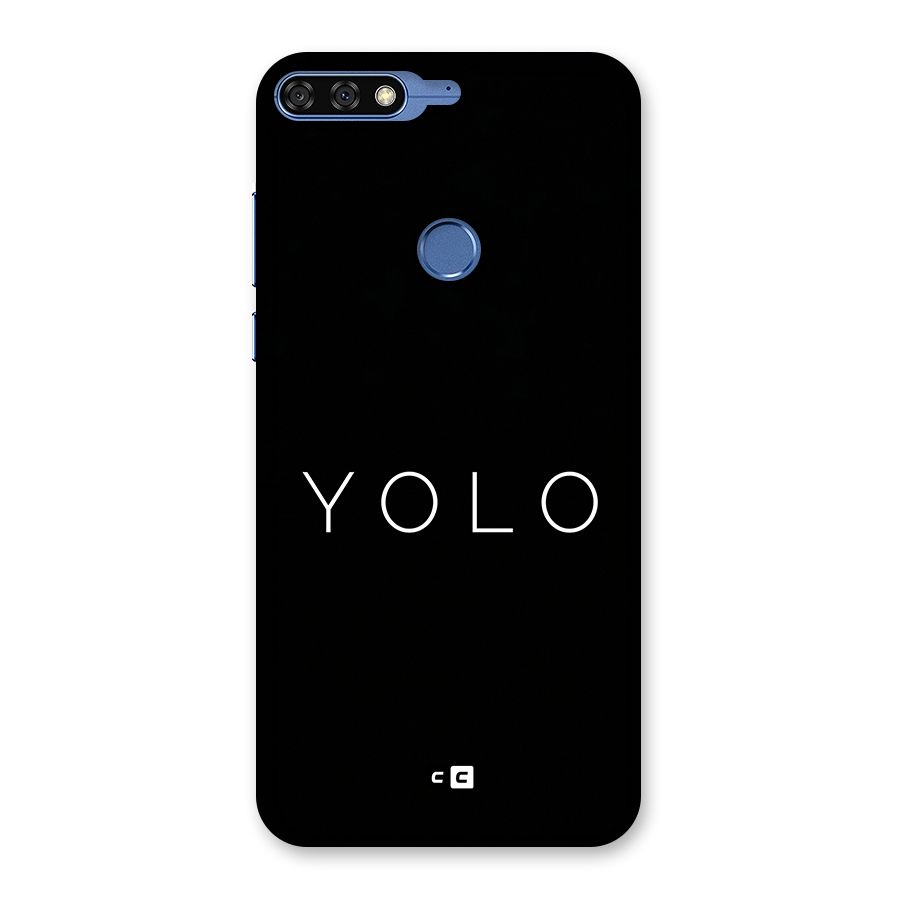 Yolo Is Truth Back Case for Honor 7C