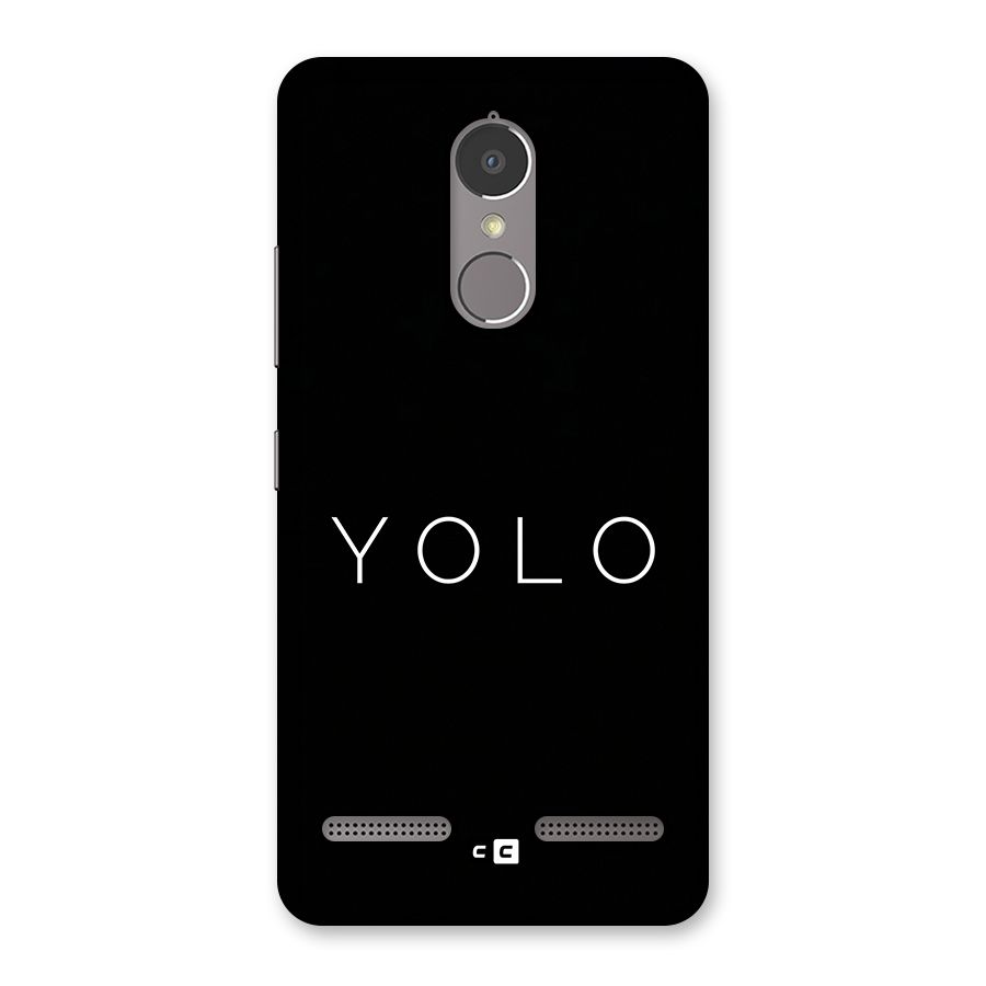 Yolo Is Truth Back Case for Lenovo K6