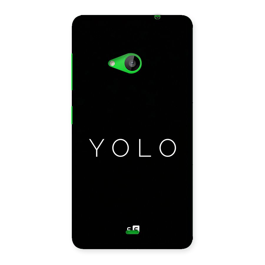 Yolo Is Truth Back Case for Lumia 535