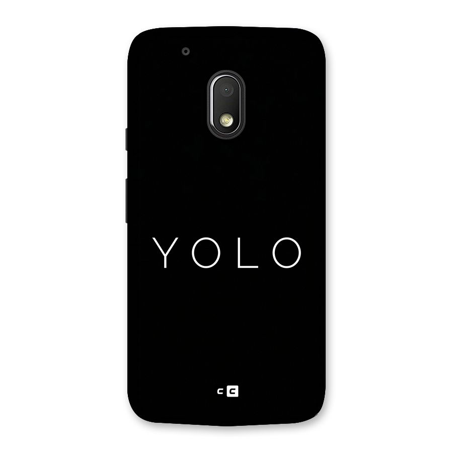 Yolo Is Truth Back Case for Moto G4 Play