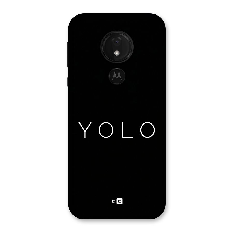 Yolo Is Truth Back Case for Moto G7 Power