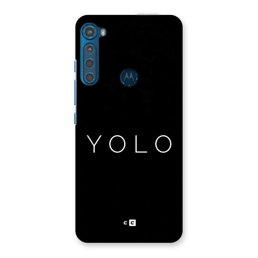 Yolo Is Truth Back Case for Motorola One Fusion Plus