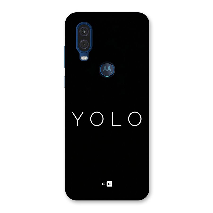 Yolo Is Truth Back Case for Motorola One Vision