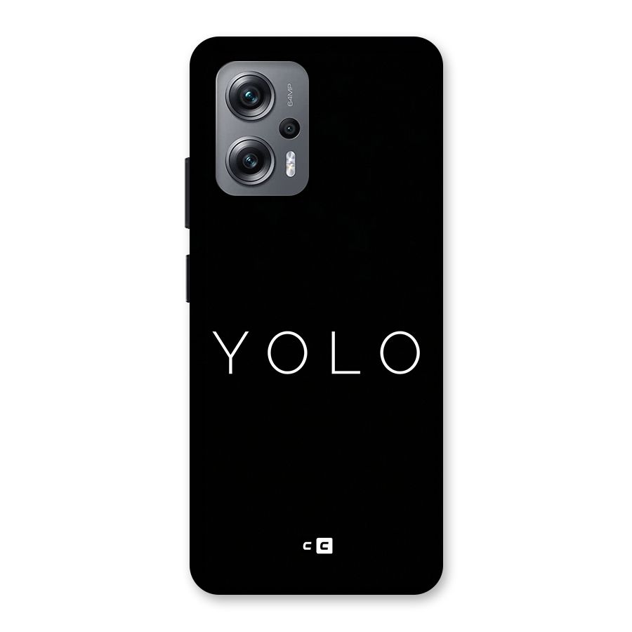 Yolo Is Truth Back Case for Redmi K50i