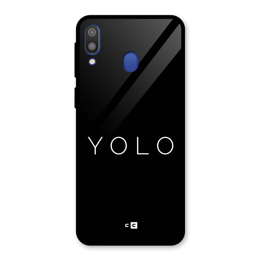 Yolo Is Truth Glass Back Case for Galaxy M20