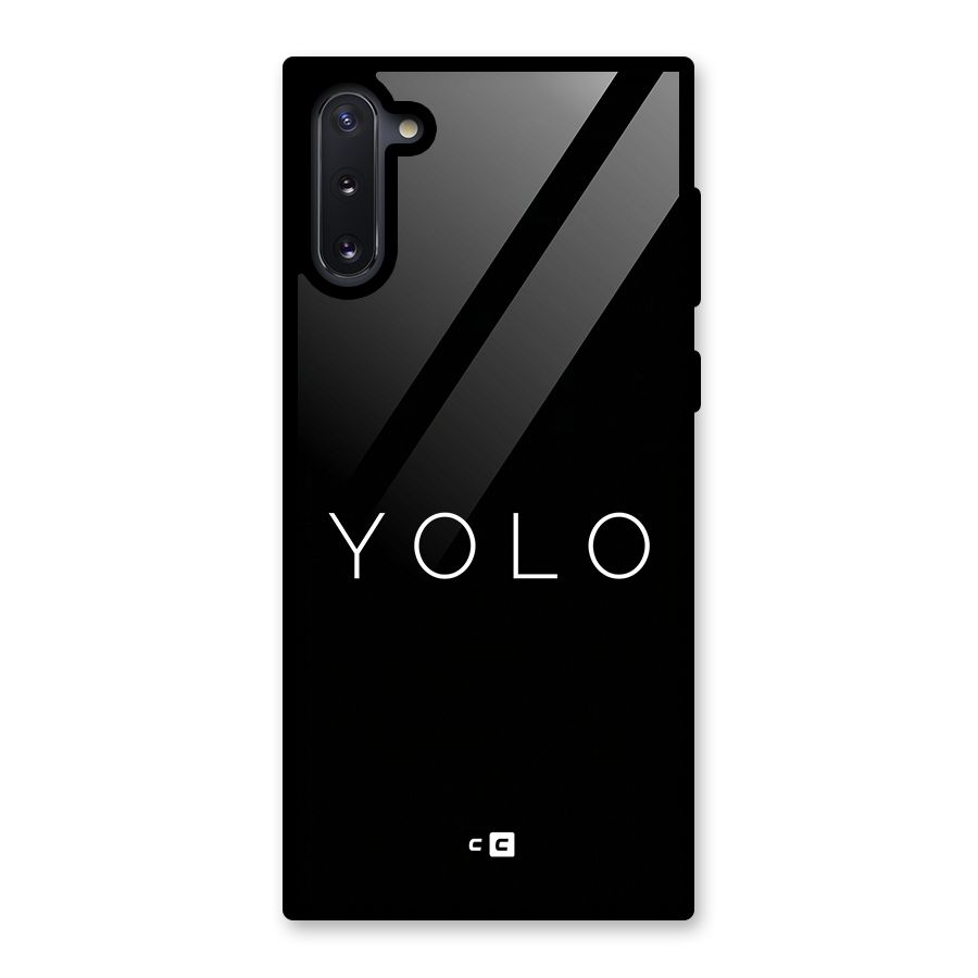 Yolo Is Truth Glass Back Case for Galaxy Note 10
