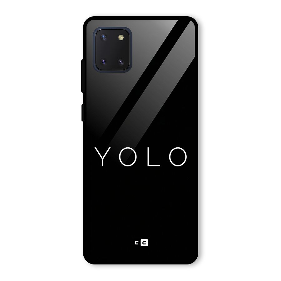 Yolo Is Truth Glass Back Case for Galaxy Note 10 Lite