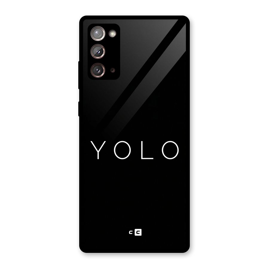 Yolo Is Truth Glass Back Case for Galaxy Note 20