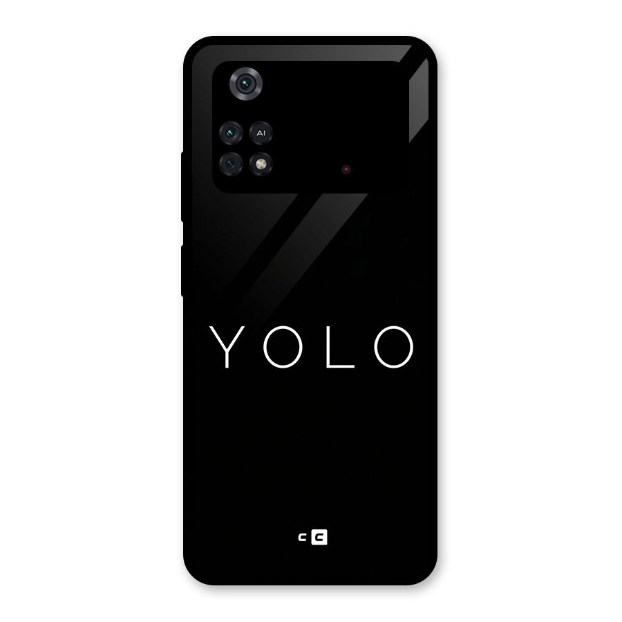Yolo Is Truth Glass Back Case for Poco M4 Pro 4G