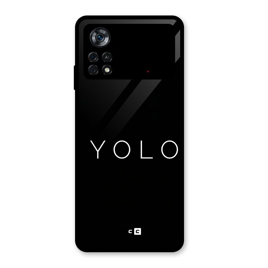 Yolo Is Truth Glass Back Case for Poco X4 Pro 5G