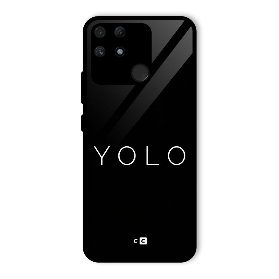 Yolo Is Truth Glass Back Case for Realme Narzo 50A