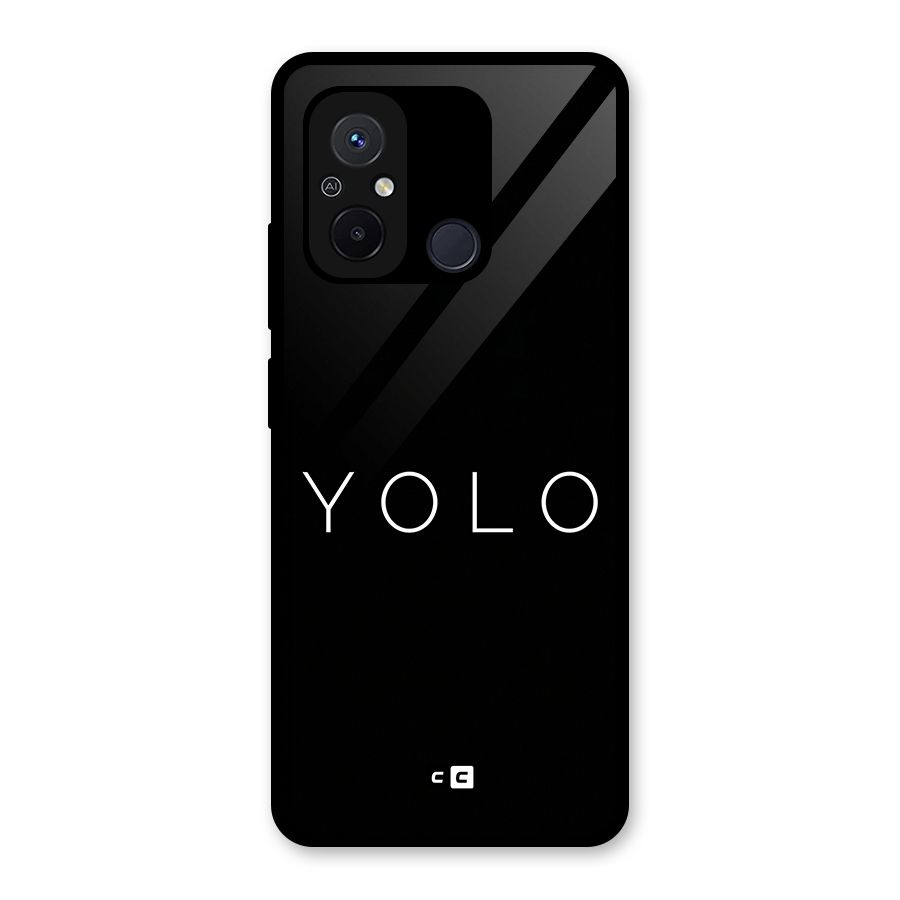 Yolo Is Truth Glass Back Case for Redmi 12C