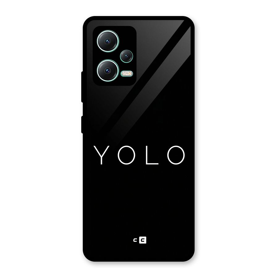 Yolo Is Truth Glass Back Case for Redmi Note 12 5G