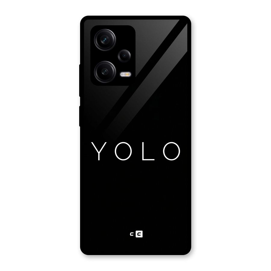 Yolo Is Truth Glass Back Case for Redmi Note 12 Pro