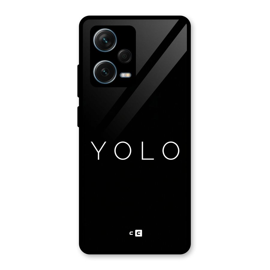 Yolo Is Truth Glass Back Case for Redmi Note 12 Pro Plus 5G