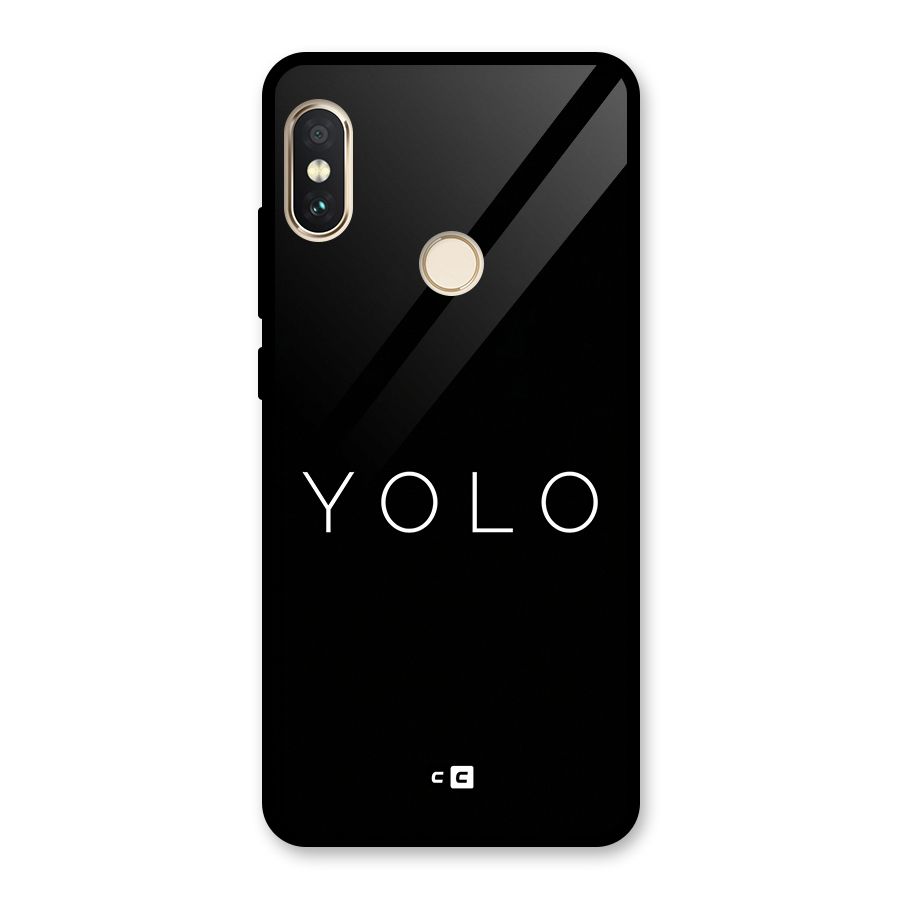 Yolo Is Truth Glass Back Case for Redmi Note 5 Pro