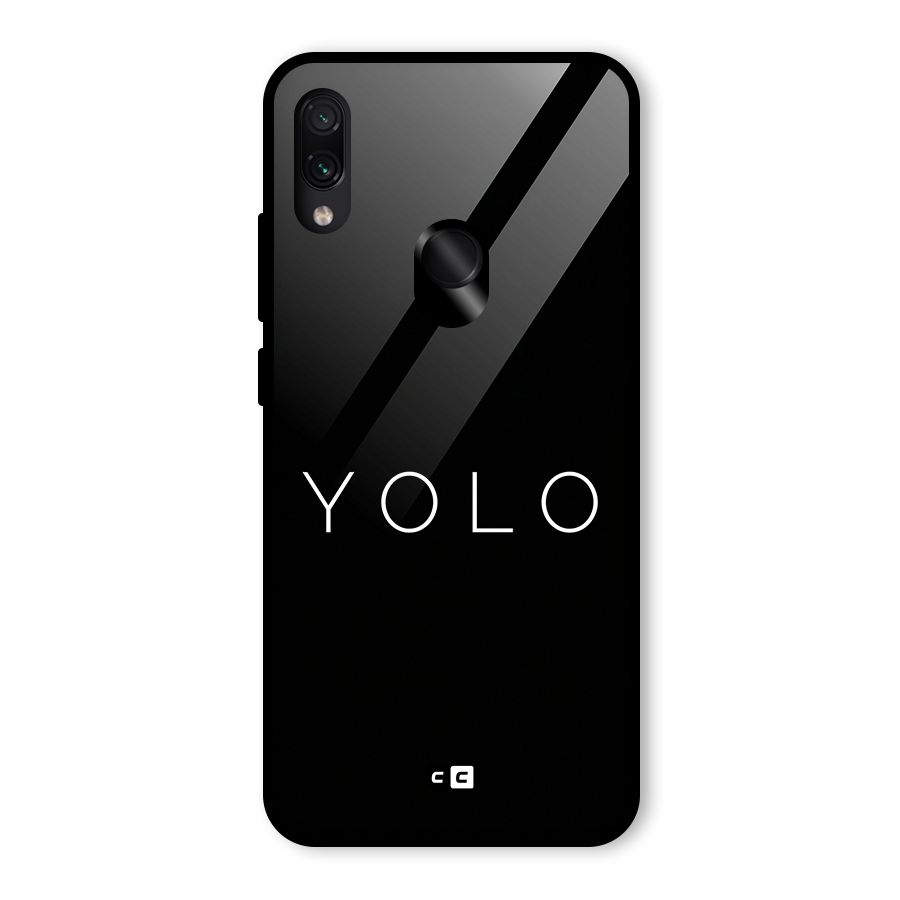 Yolo Is Truth Glass Back Case for Redmi Note 7 Pro