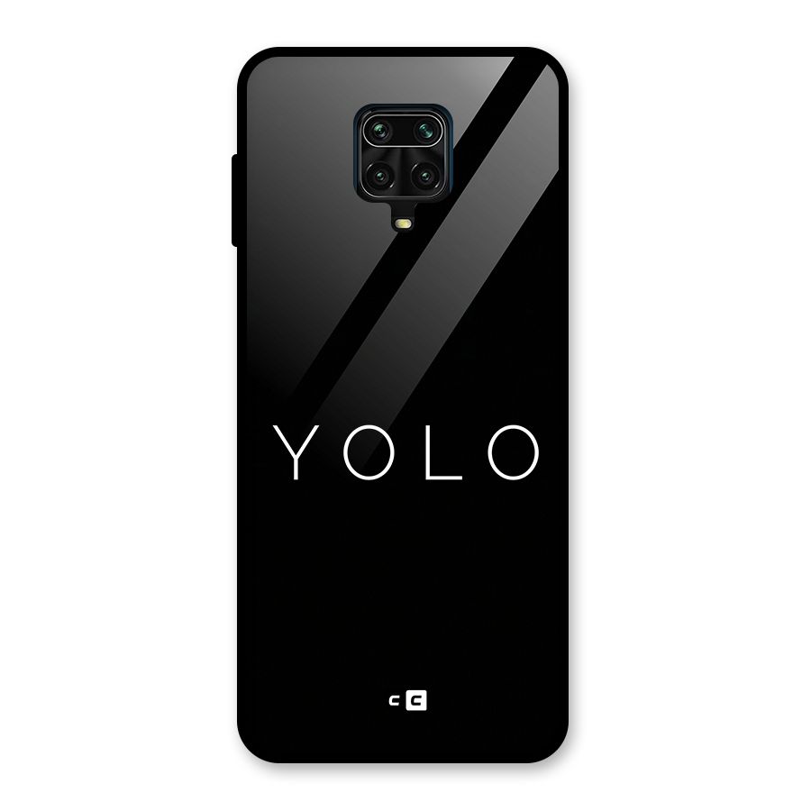 Yolo Is Truth Glass Back Case for Redmi Note 9 Pro