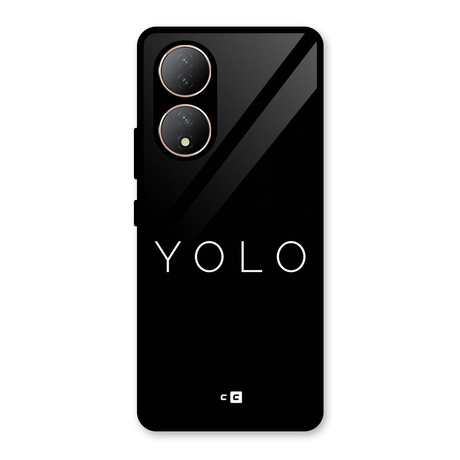 Yolo Is Truth Glass Back Case for Vivo Y100