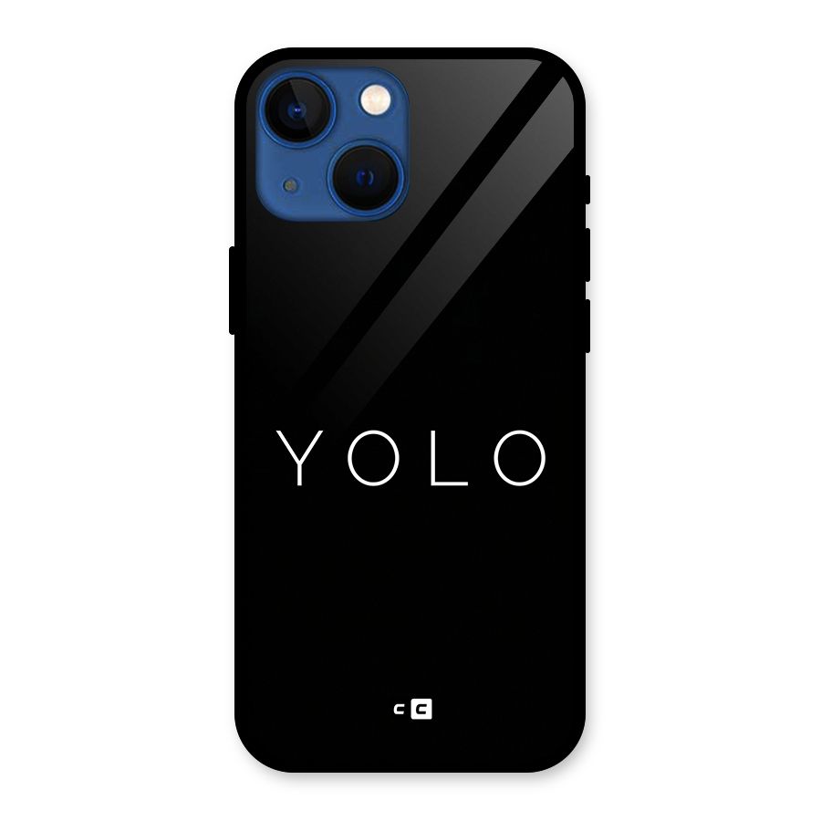 Yolo Is Truth Glass Back Case for iPhone 13 Mini