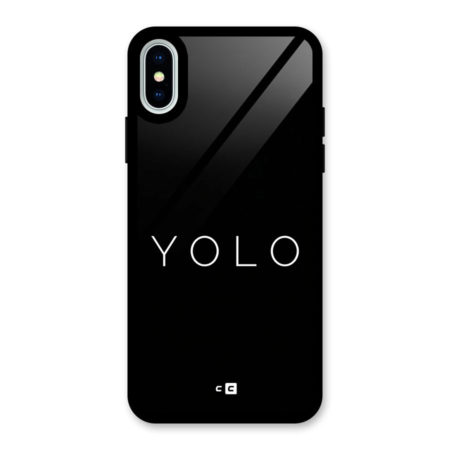 Yolo Is Truth Glass Back Case for iPhone X