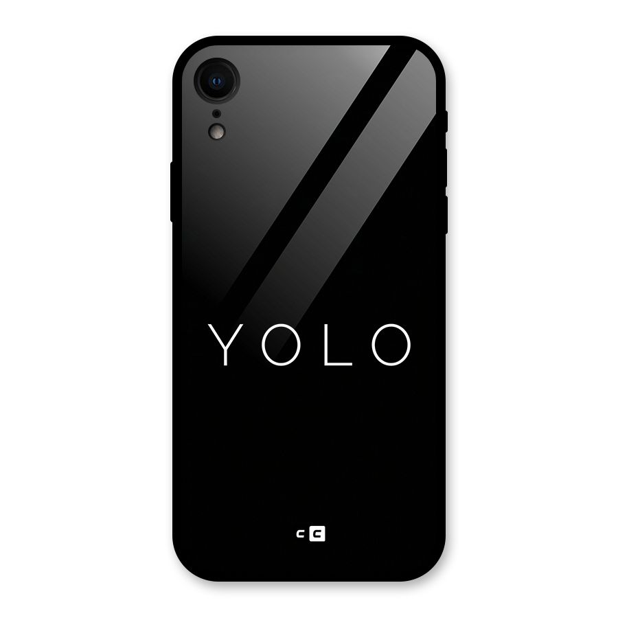 Yolo Is Truth Glass Back Case for iPhone XR