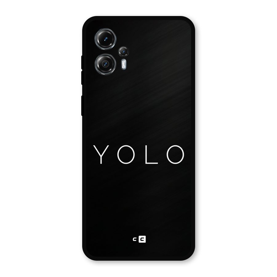 Yolo Is Truth Metal Back Case for Moto G13