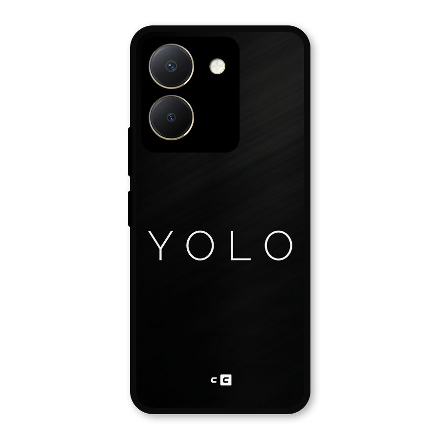 Yolo Is Truth Metal Back Case for Vivo Y36