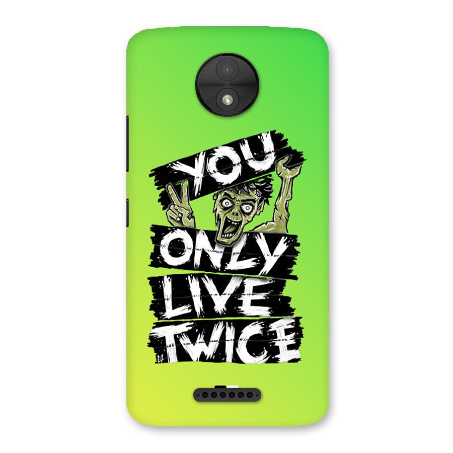 Yolo Zombie Back Case for Moto C