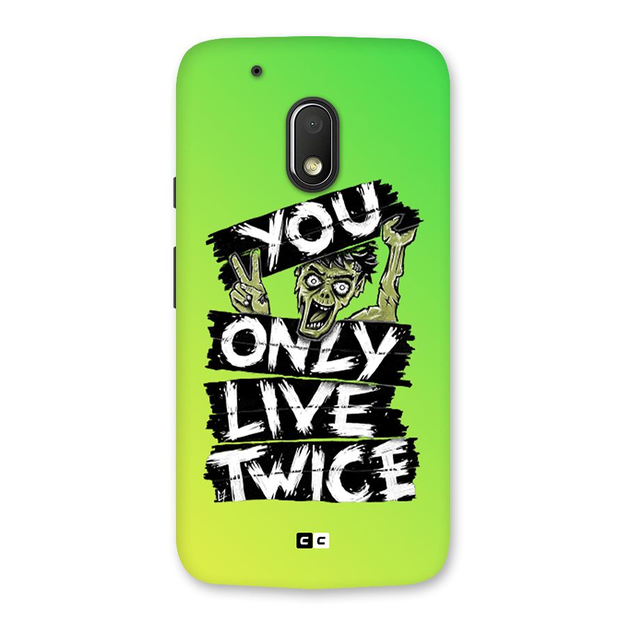 Yolo Zombie Back Case for Moto G4 Play