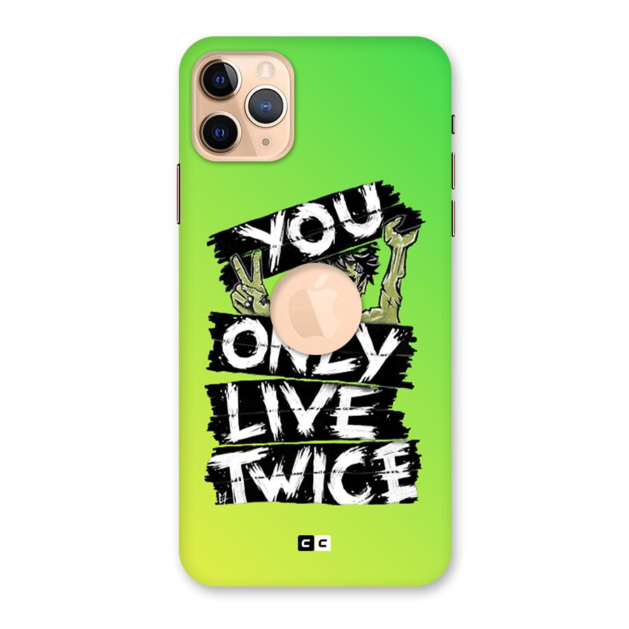 Yolo Zombie Back Case for iPhone 11 Pro Max Logo Cut