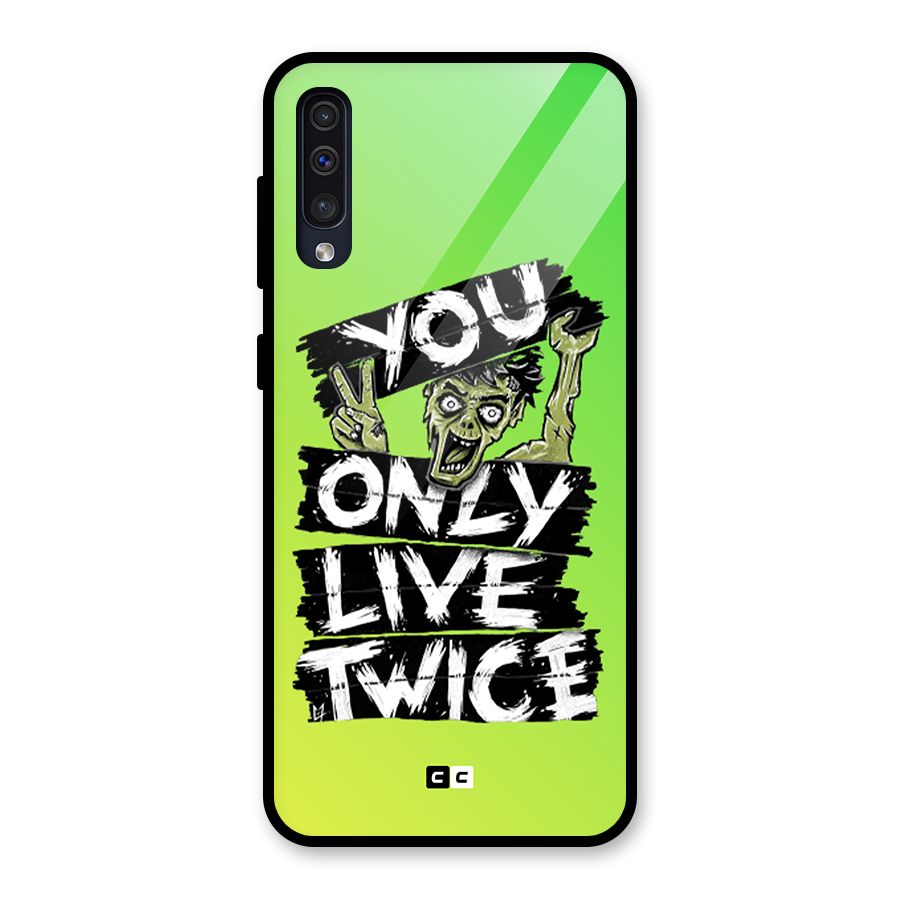 Yolo Zombie Glass Back Case for Galaxy A50