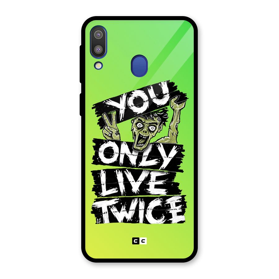 Yolo Zombie Glass Back Case for Galaxy M20