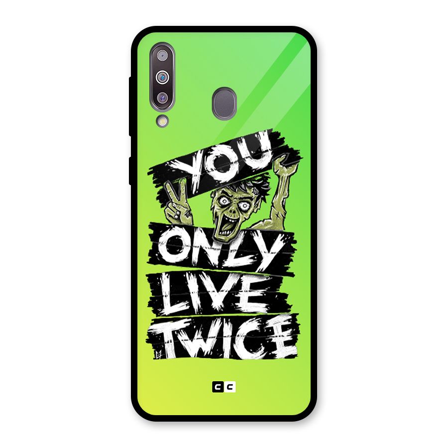 Yolo Zombie Glass Back Case for Galaxy M30