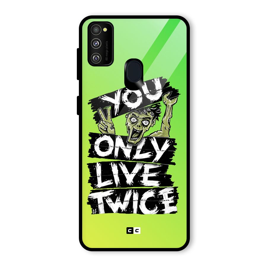 Yolo Zombie Glass Back Case for Galaxy M30s