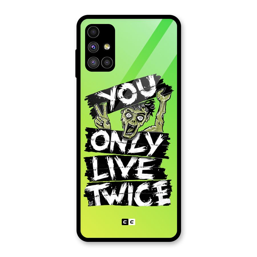 Yolo Zombie Glass Back Case for Galaxy M51
