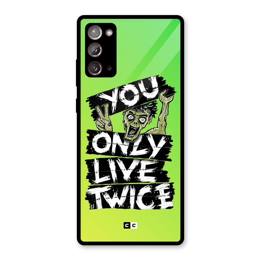 Yolo Zombie Glass Back Case for Galaxy Note 20