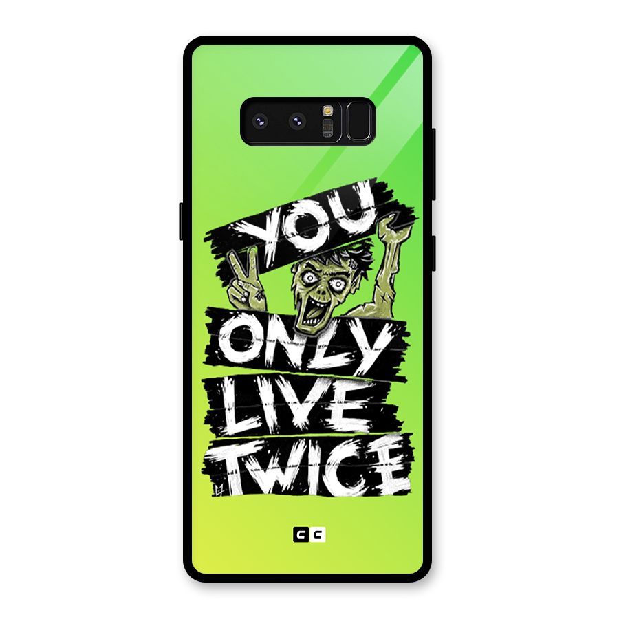 Yolo Zombie Glass Back Case for Galaxy Note 8