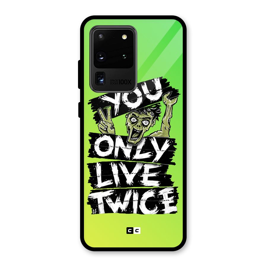 Yolo Zombie Glass Back Case for Galaxy S20 Ultra