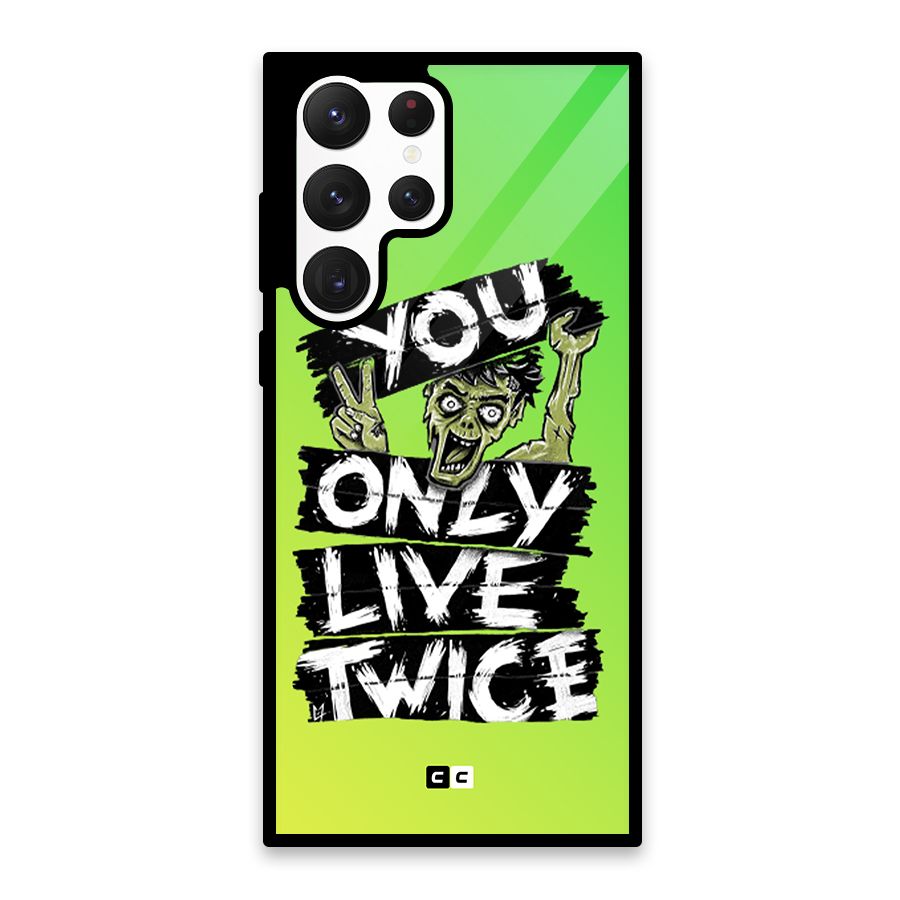 Yolo Zombie Glass Back Case for Galaxy S22 Ultra 5G