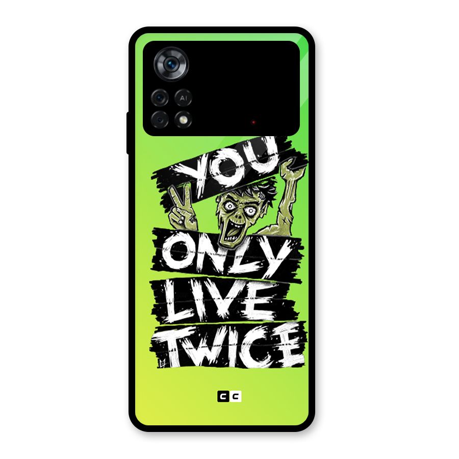Yolo Zombie Glass Back Case for Poco X4 Pro 5G