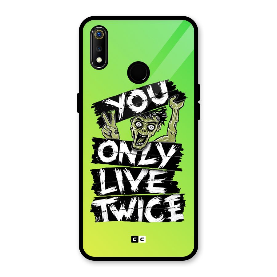 Yolo Zombie Glass Back Case for Realme 3