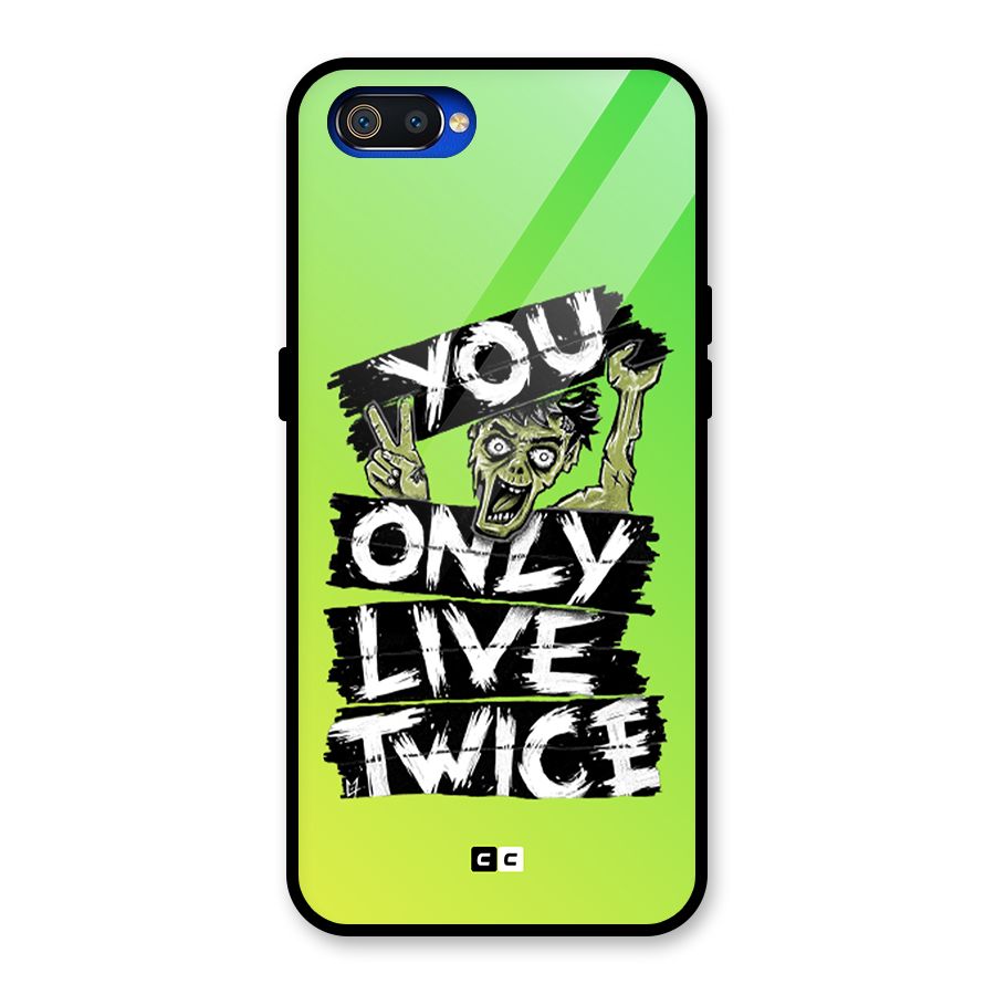 Yolo Zombie Glass Back Case for Realme C2