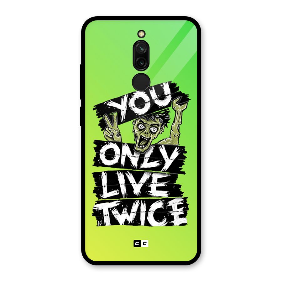 Yolo Zombie Glass Back Case for Redmi 8
