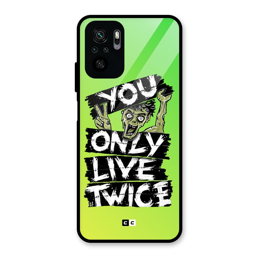 Yolo Zombie Glass Back Case for Redmi Note 10S