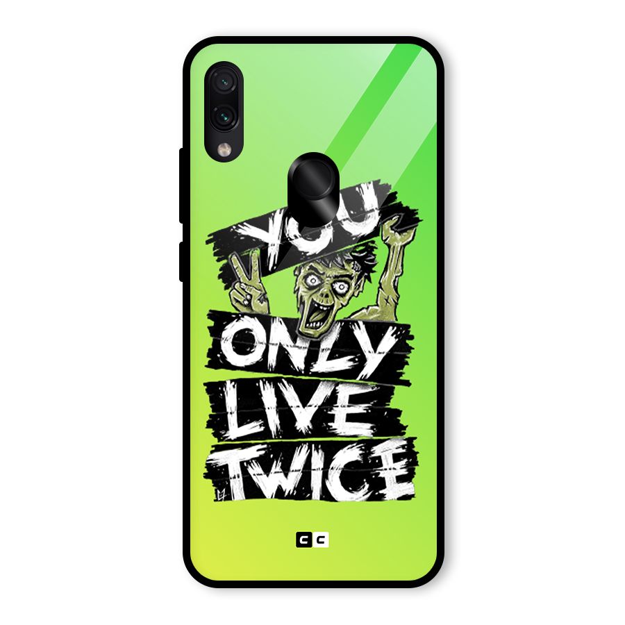 Yolo Zombie Glass Back Case for Redmi Note 7 Pro