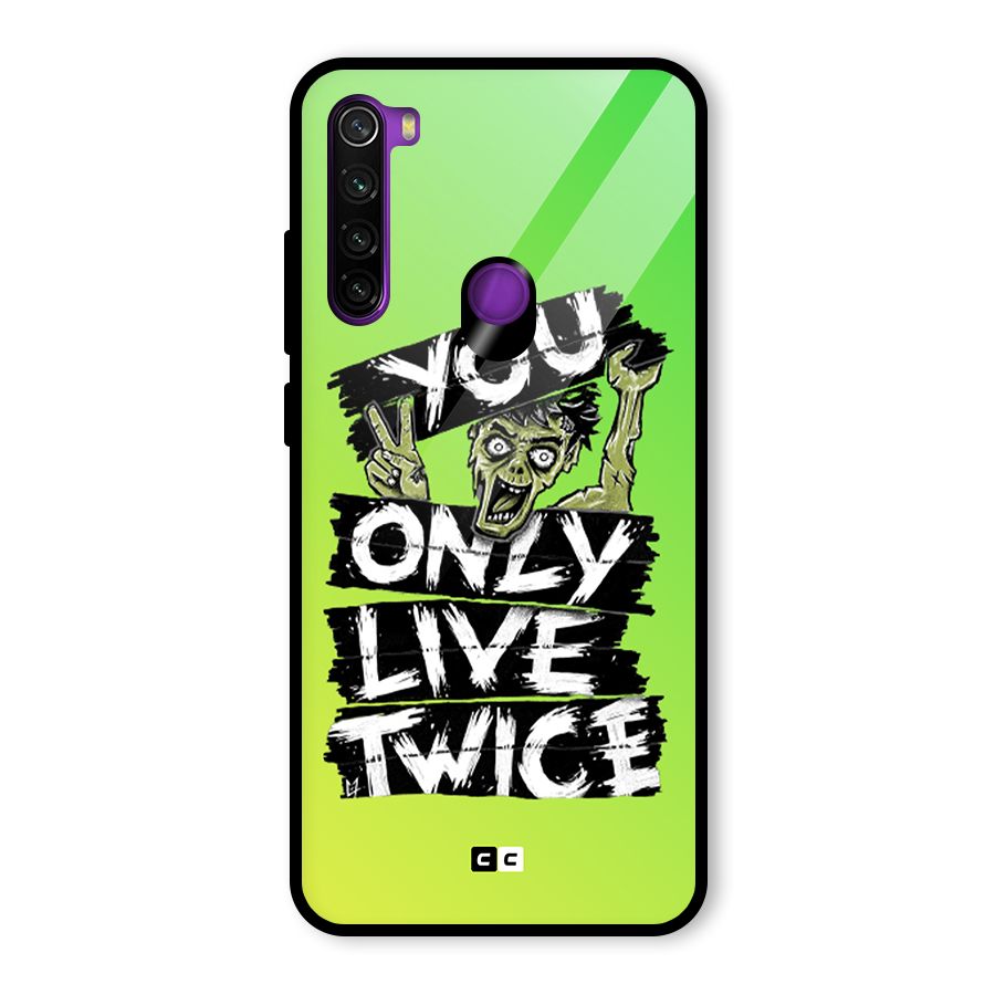 Yolo Zombie Glass Back Case for Redmi Note 8