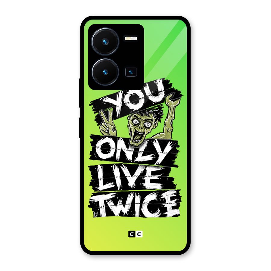 Yolo Zombie Glass Back Case for Vivo Y35