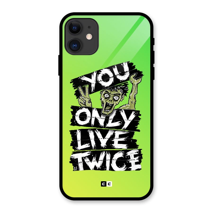 Yolo Zombie Glass Back Case for iPhone 11